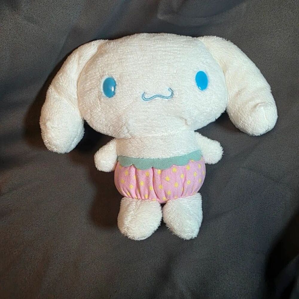 Sanrio Cinnamoroll Strawberry Plush 9” Pink Shorts